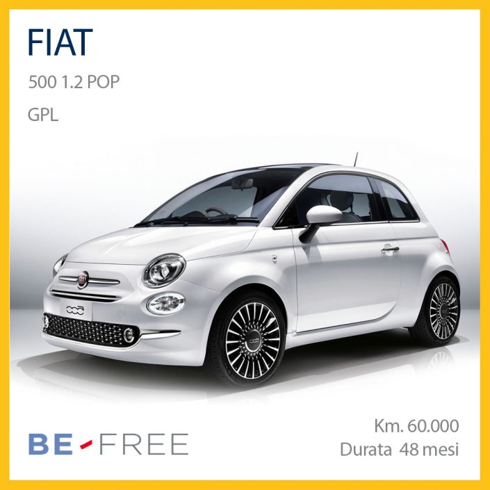 noleggio fiat 500 gpl